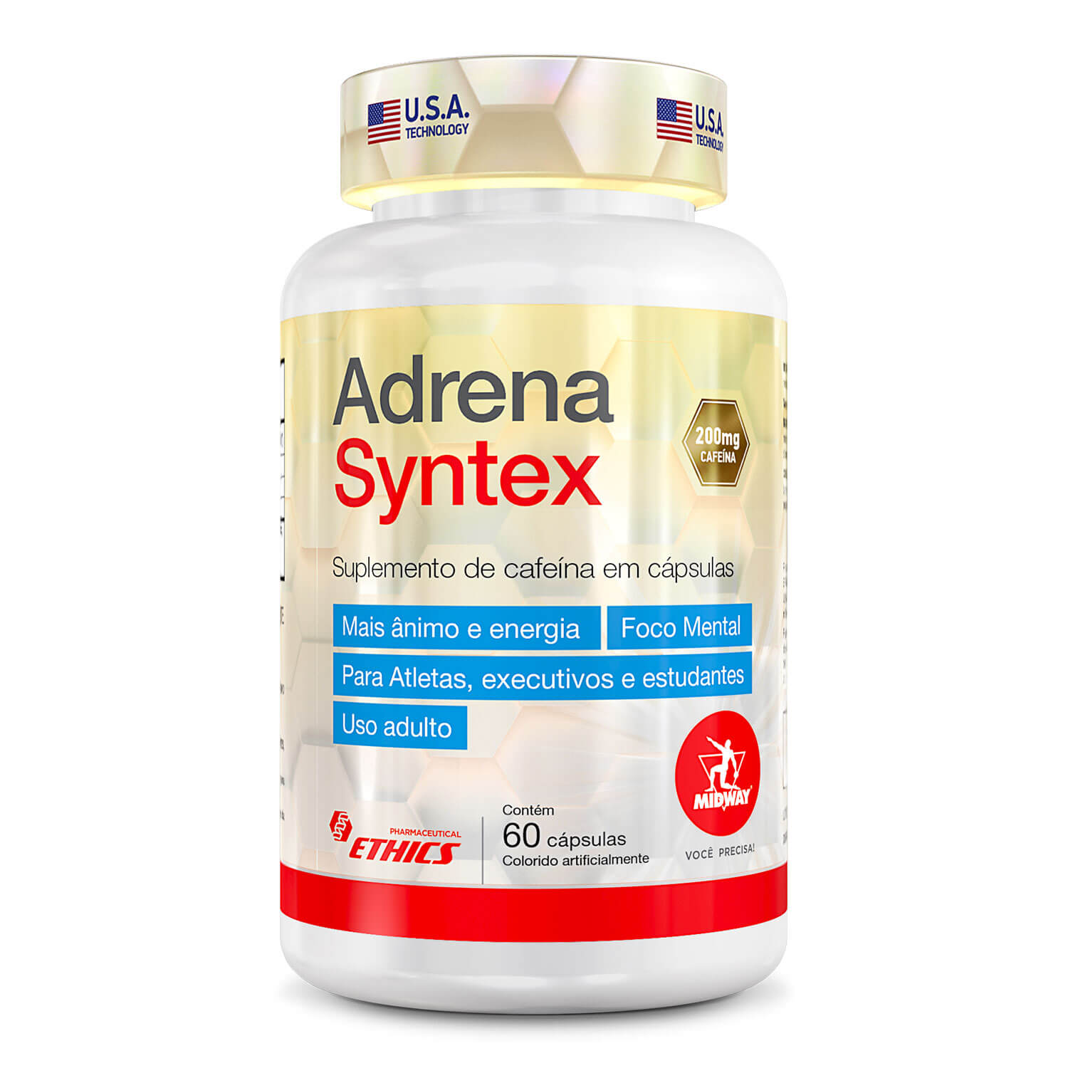 Adrena Syntex 60 cápsulas  Sem sabor