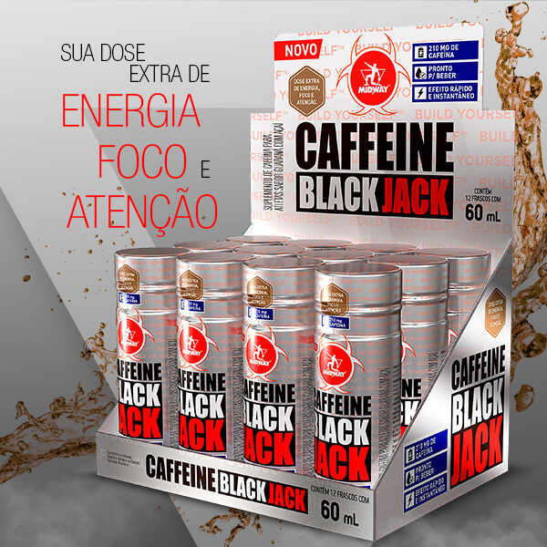Caffeine Black Jack shot Display 12 x 60ml  Guaraná com Açaí