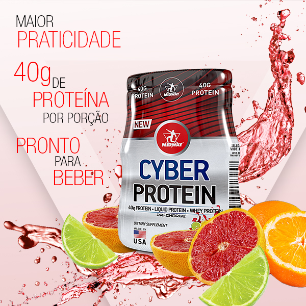 Cyber Protein Display 12 x 60ml  Fruit punch