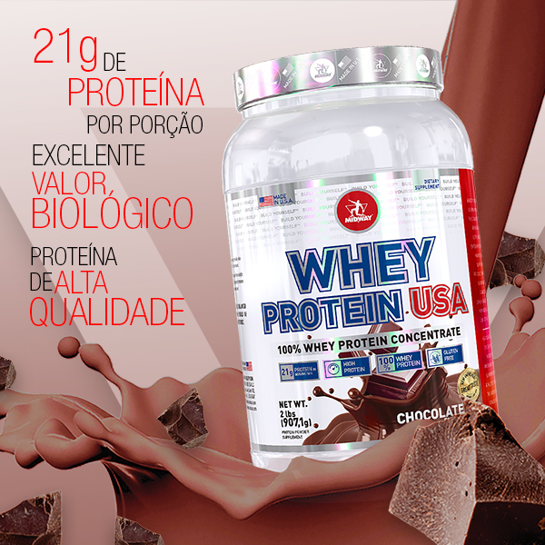 Whey Protein USA 907g  Chocolate
