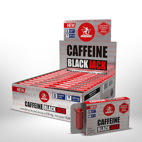 Caffeine Black Jack Caps 24 Blisters  Sem sabor