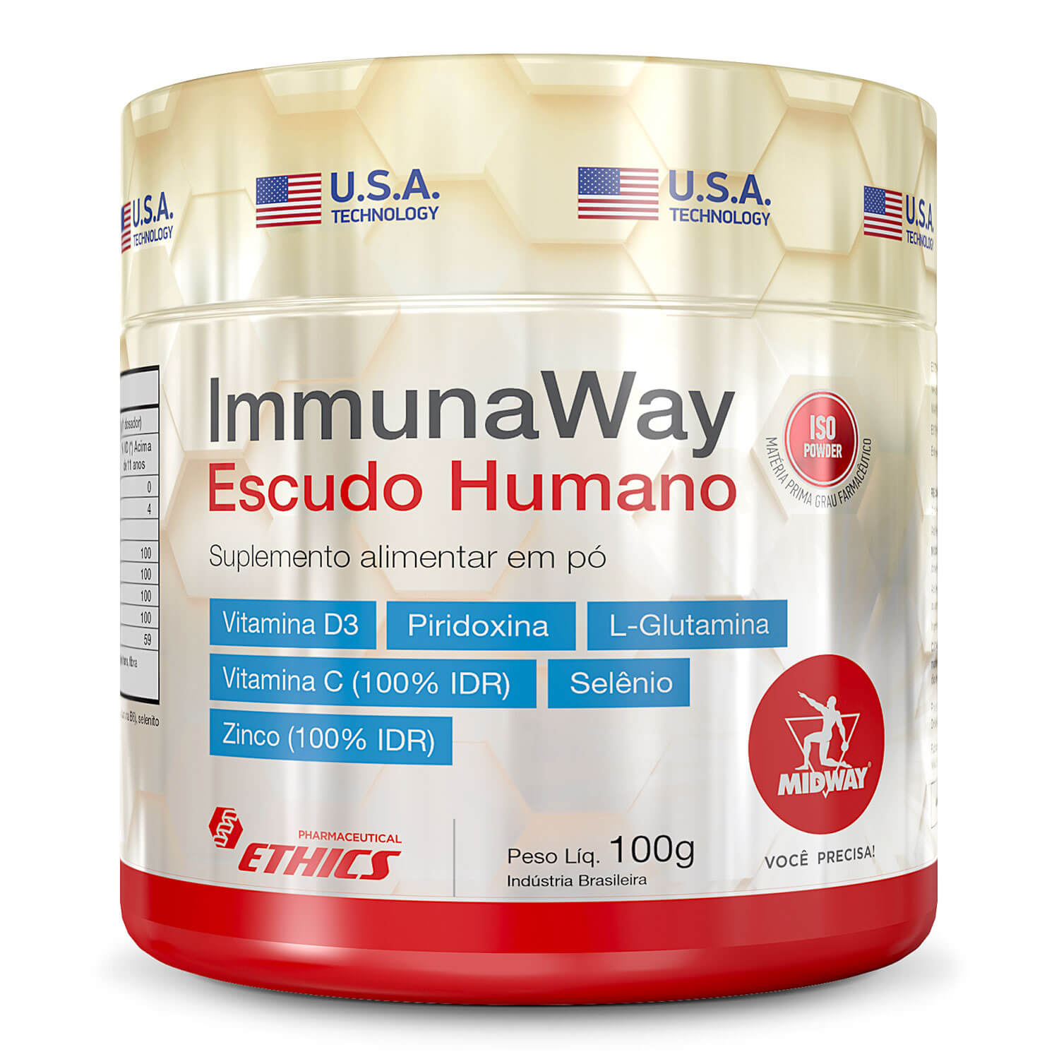 Immuna Way Escudo Humano 100 g  Sem sabor