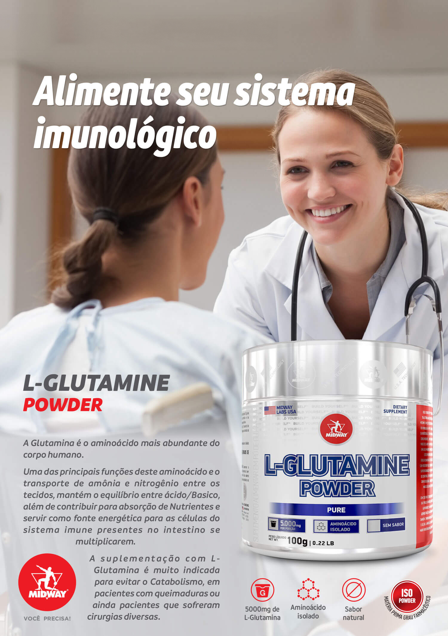 L-Glutamine Powder Pure