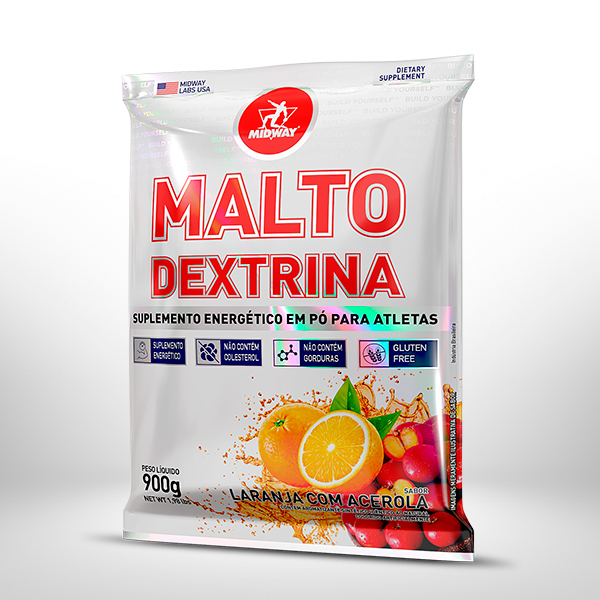 Maltodextrina 900g  Laranja com Acerola