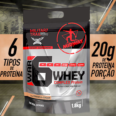 War 6 Protein Complex 1,8Kg  Cookies and Cream